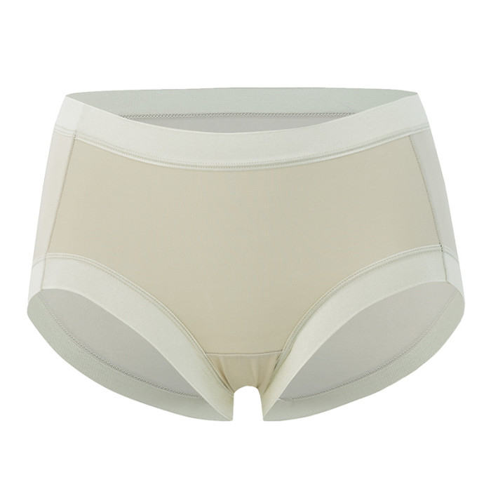 Женские шелковые трусы XL (золотисто-бежевый цвет)