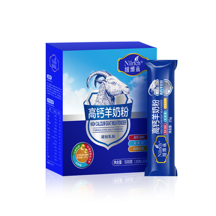 NILRICH Сухое козье молоко с высоким содержанием кальция, пакетированный 500 г