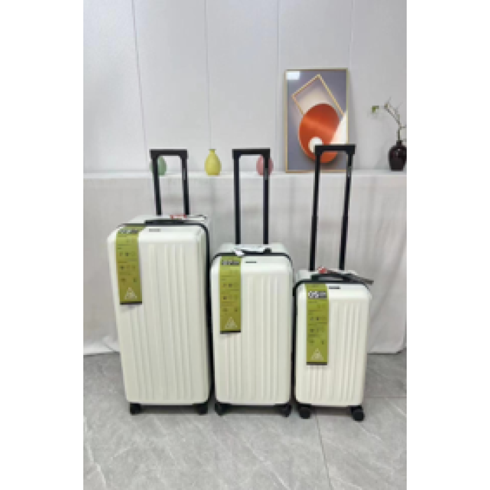 Белый чемодан 1030 спортивный стиль (Большой 28 дюймов)