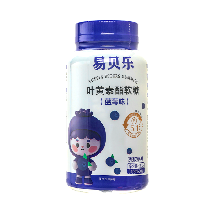 YIBEILE Мягкие конфеты с эфиром лютеина вкус черники, 120 г YIBEILE Мягкие конфеты с эфиром лютеина вкус черники, 120 г
