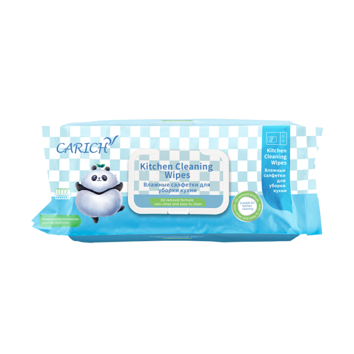 CARICH Влажные салфетки для кухни, 56 штук