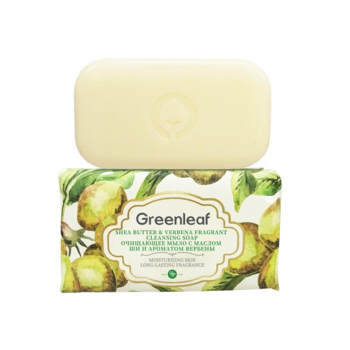 GREENLEAF Очищающее мыло с ароматом вербены Масло ши, 200 г GREENLEAF Очищающее мыло с ароматом вербены Масло ши, 200 г